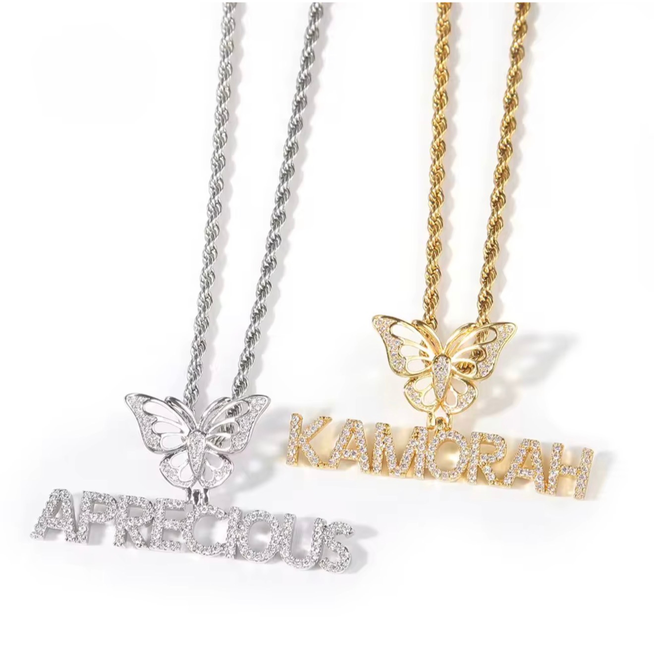 BUTTERFLY NAME NECKLACE