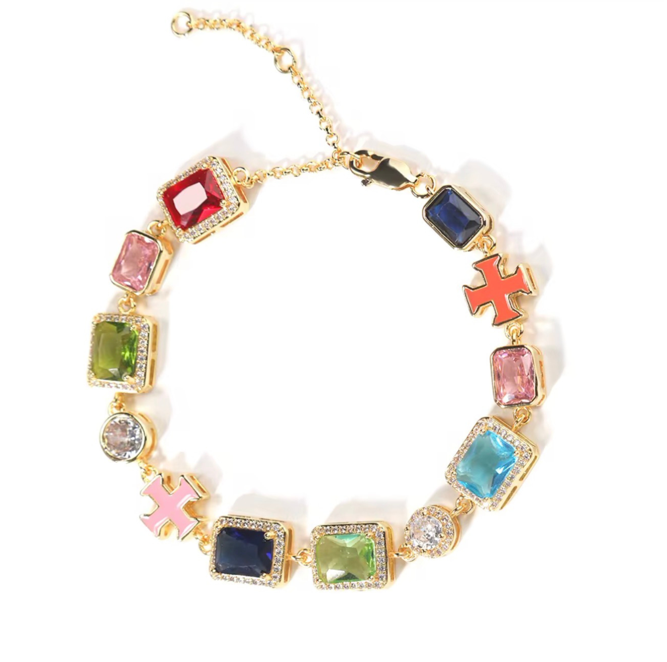 COLORFUL GEMSTONE BRACELET