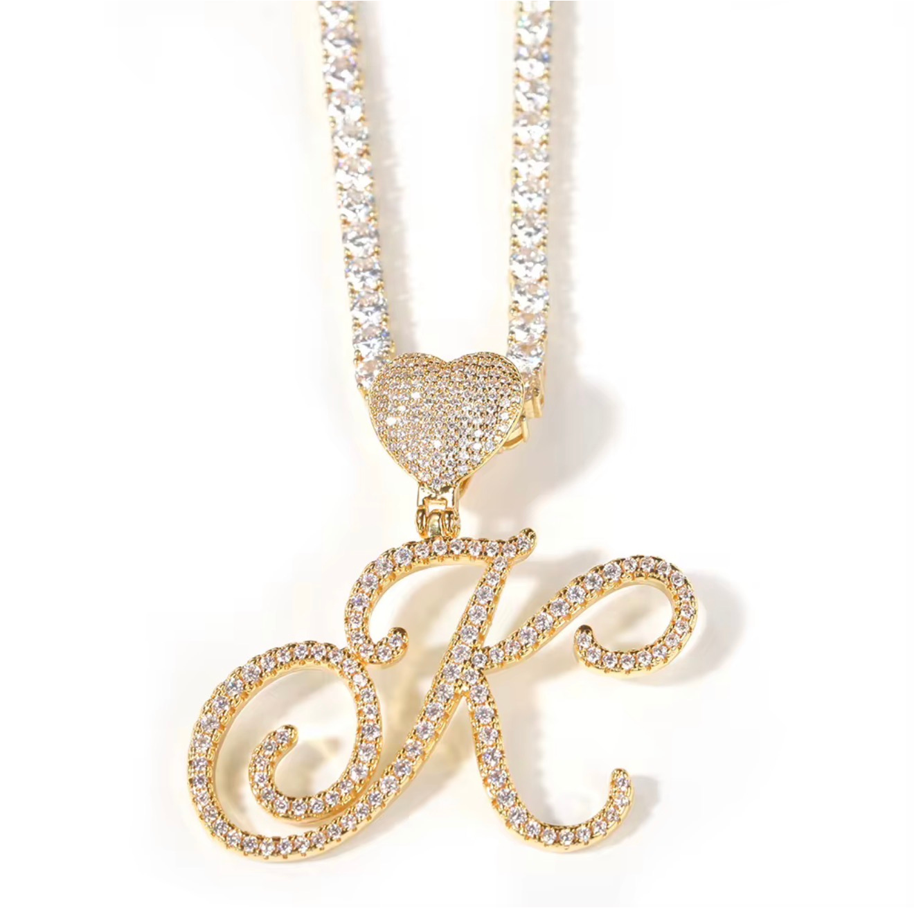 HEART INITIAL NECKLACE